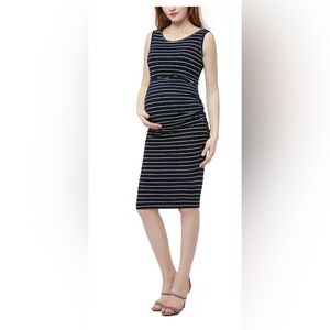 Mimi and Kai Tobi Stripe Maternity dress